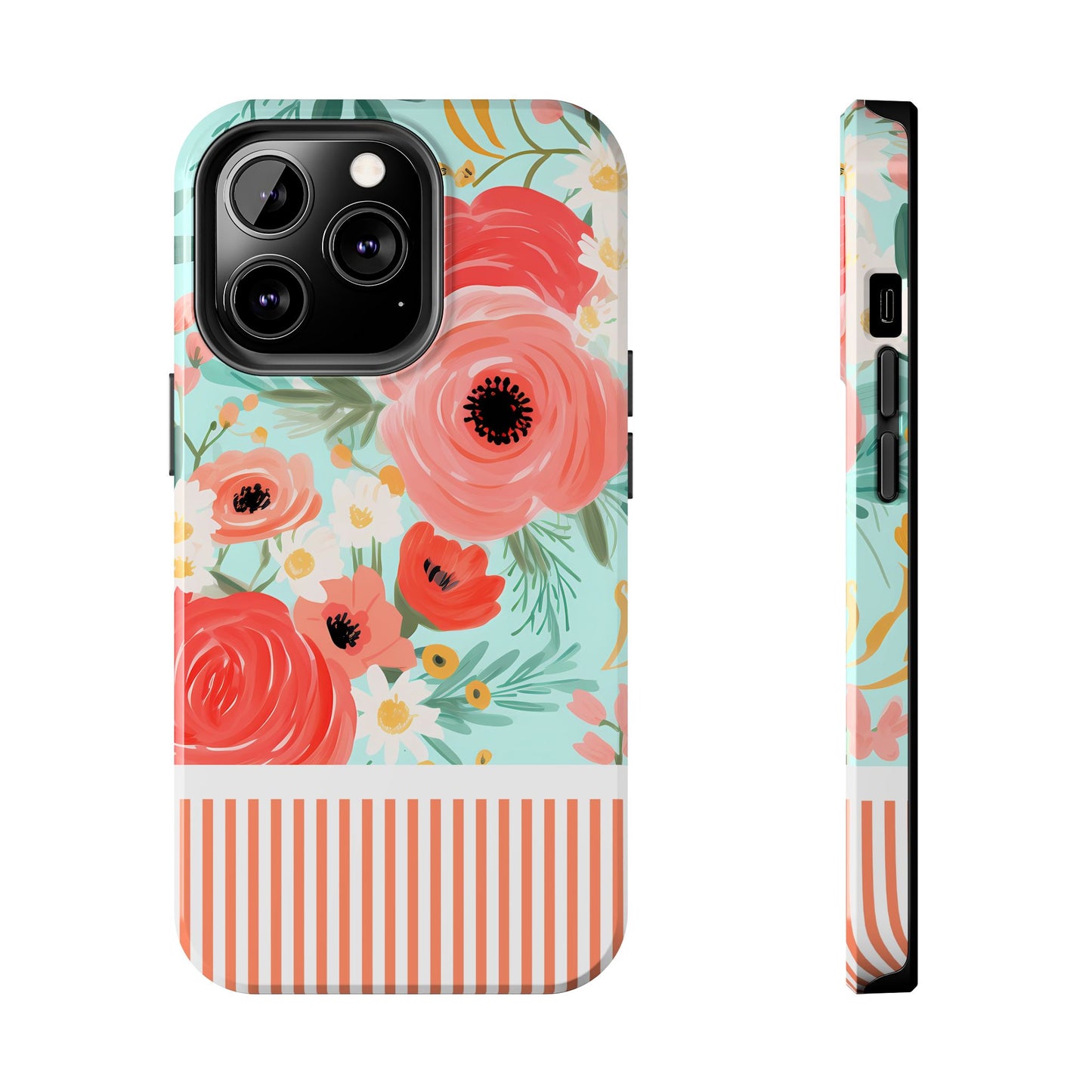 Coral FloralTough Phone Case