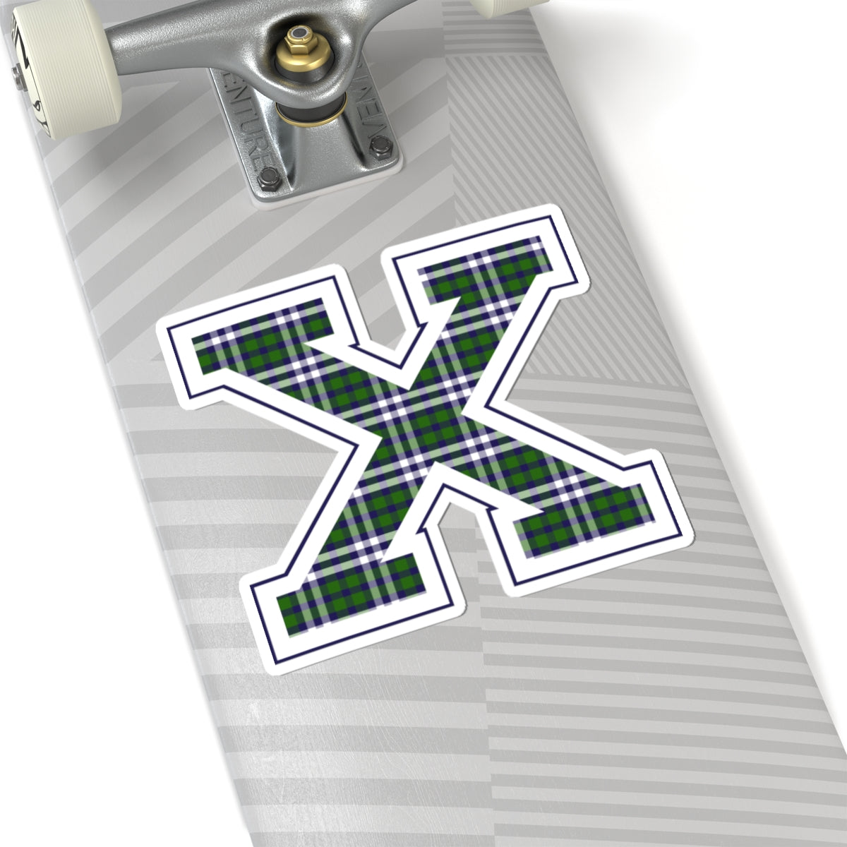 Equestrian Letter X Kiss Cut Sticker