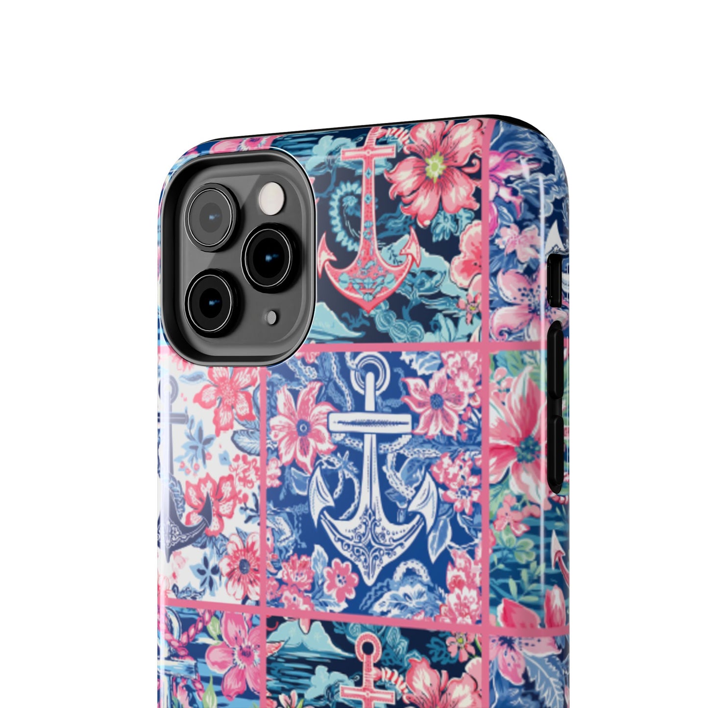 Floral Anchors Tough Phone Case