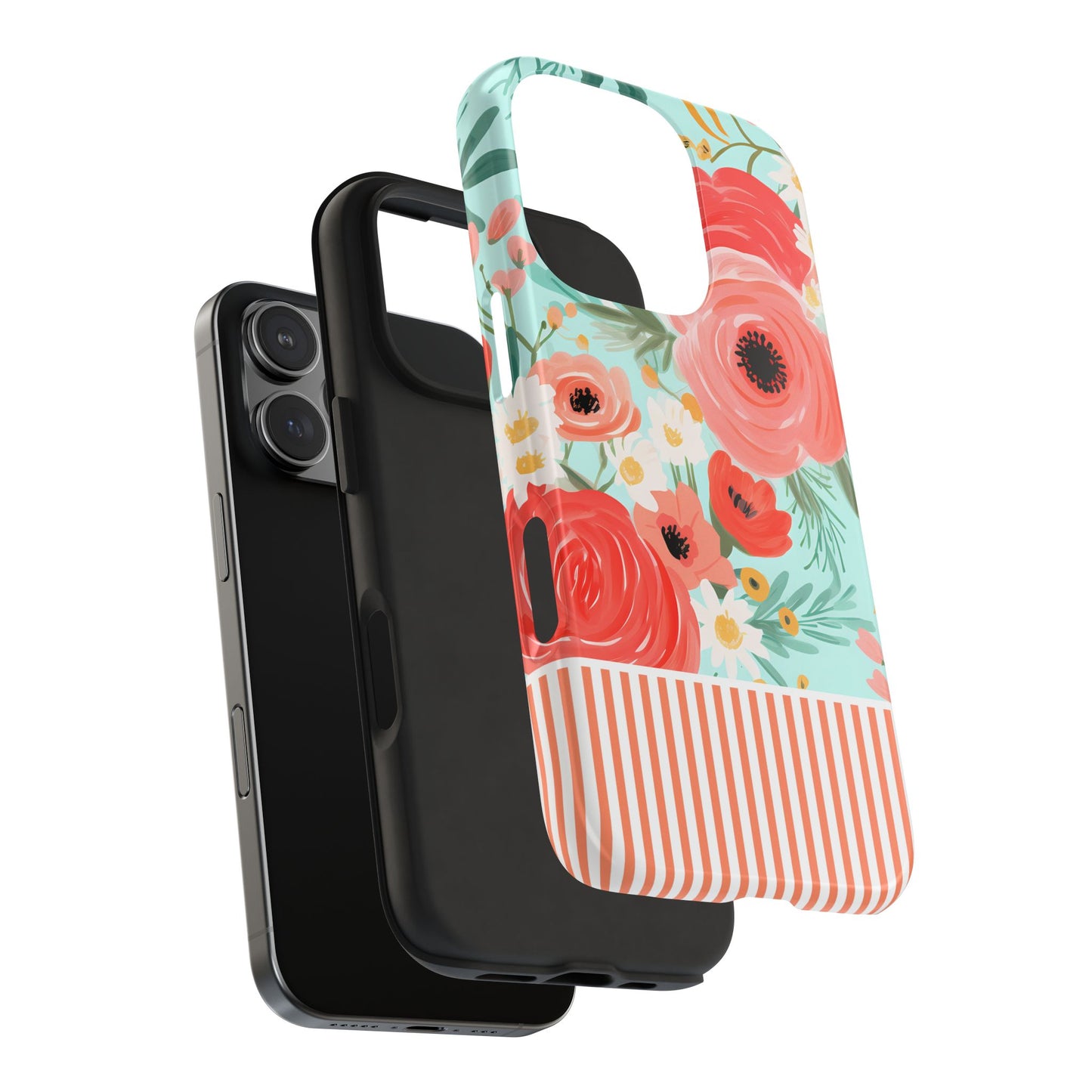 Coral FloralTough Phone Case