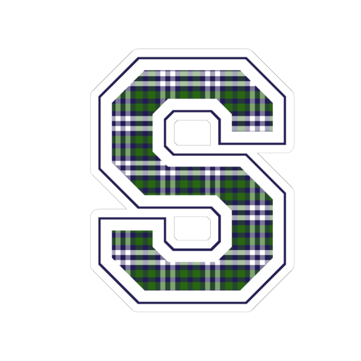 Equestrian Letter S Kiss Cut Sticker