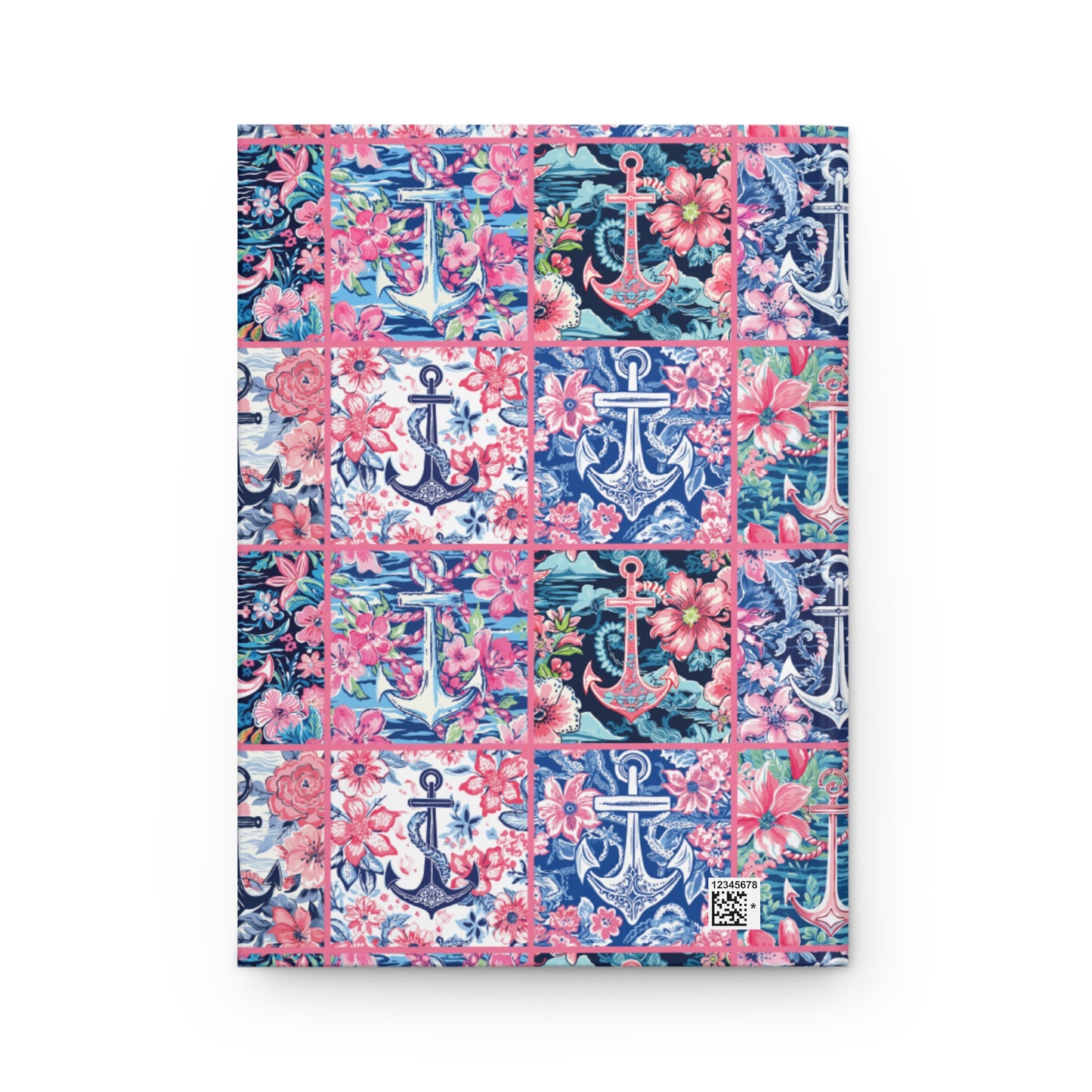 Floral Anchors Hardcover Journal