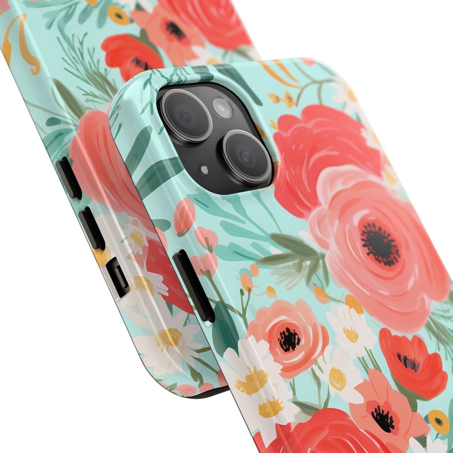 Coral FloralTough Phone Case