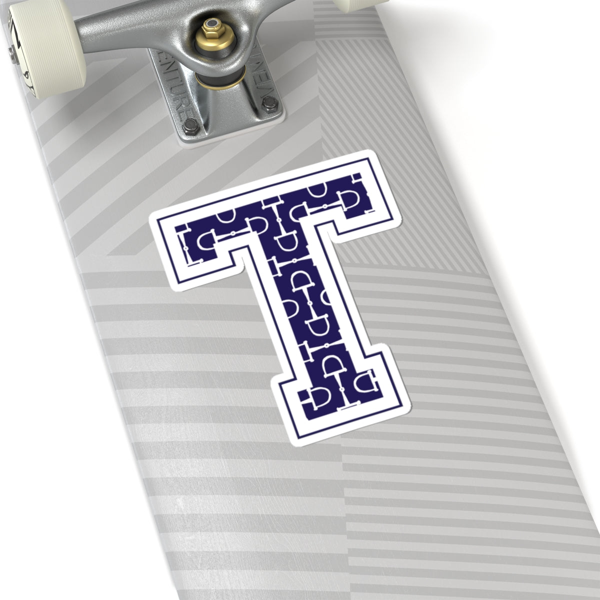 Equestrian Letter T Kiss Cut Sticker