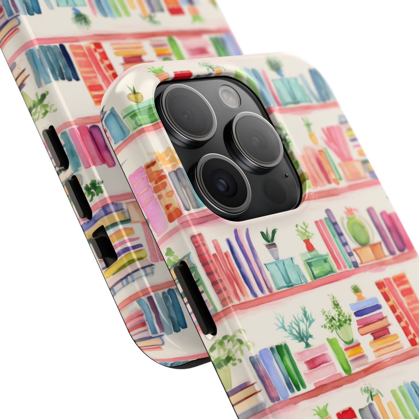 Colorful Bookshelf Tough Phone Cases