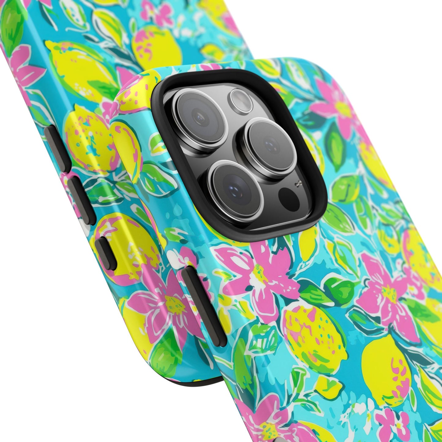 Lemon Floral Tough Phone Case