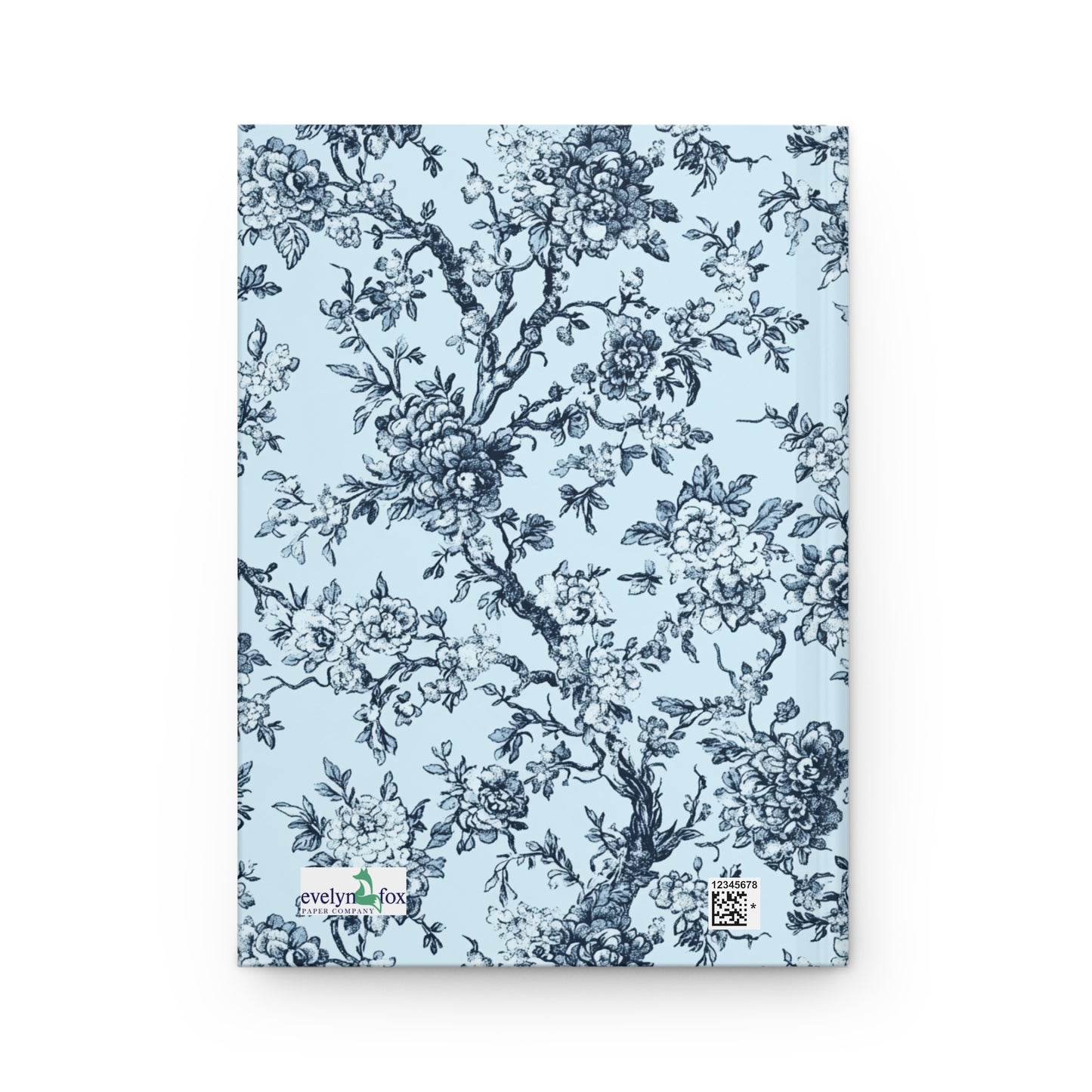 Blue Toile Hardcover Journal