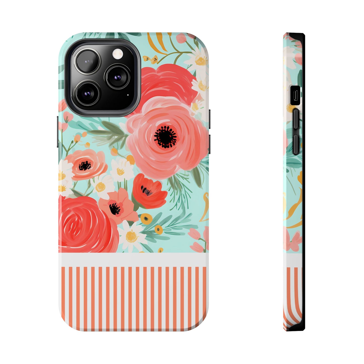 Coral FloralTough Phone Case