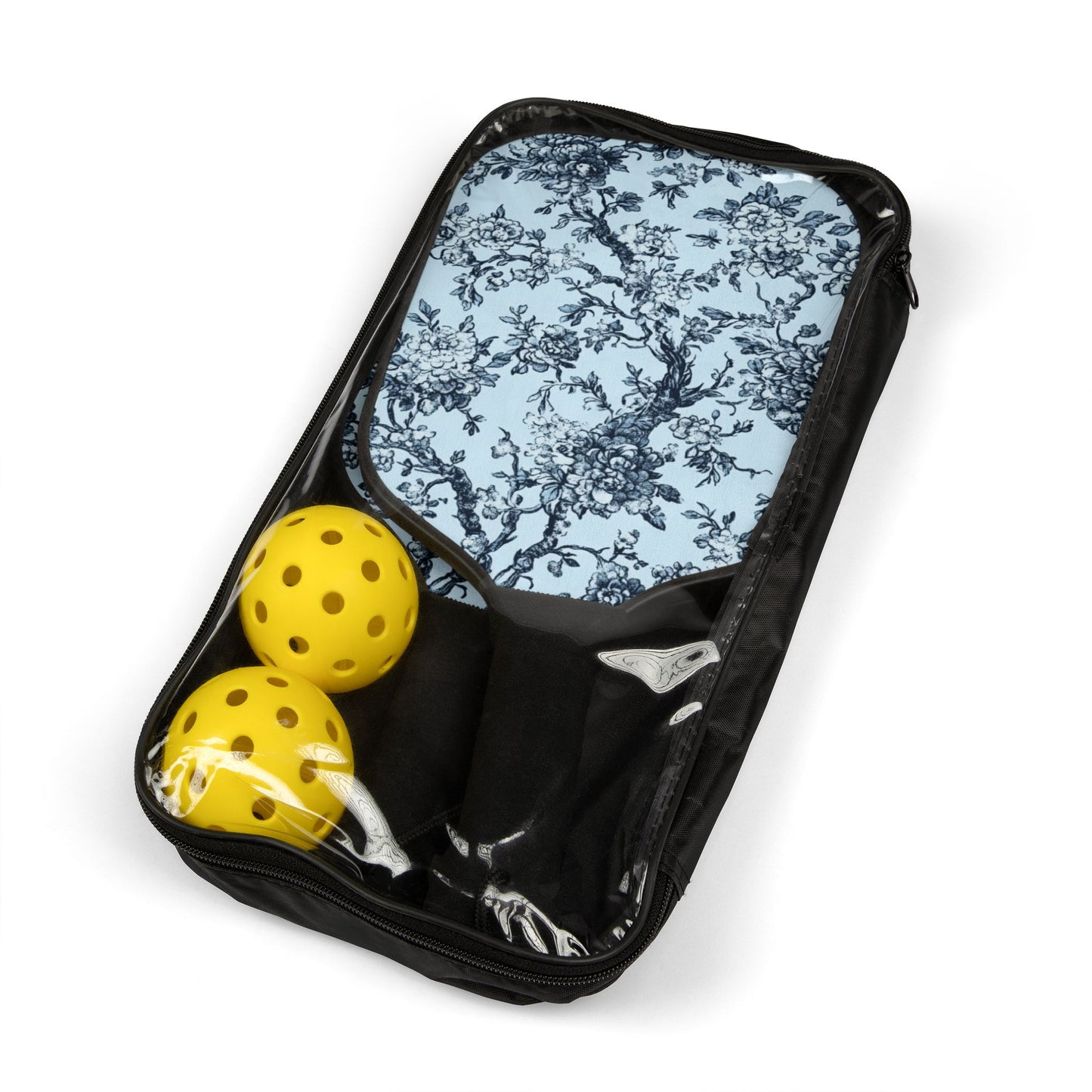 Blue Toile Pickleball Paddle Set
