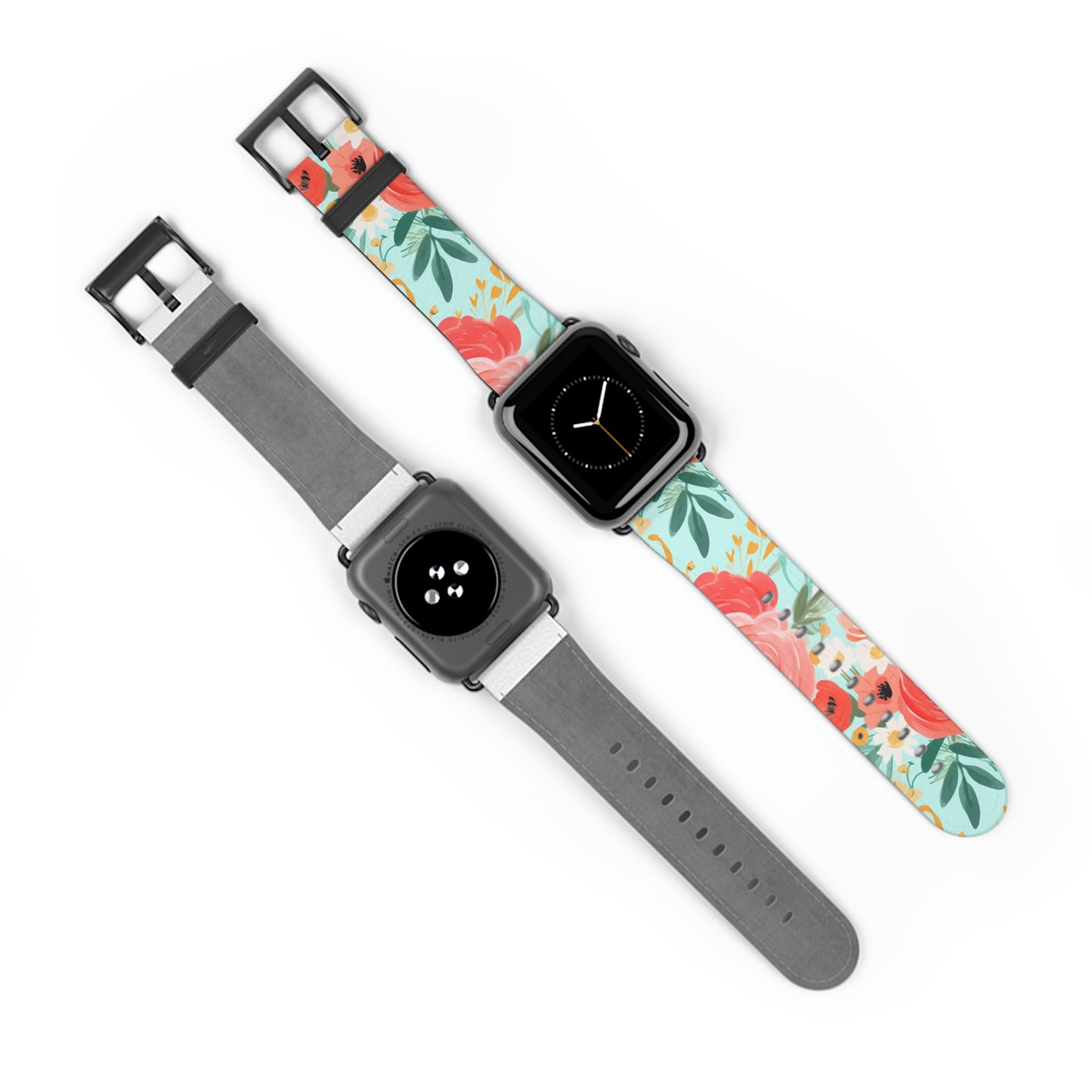 Coral Floral Watch Band