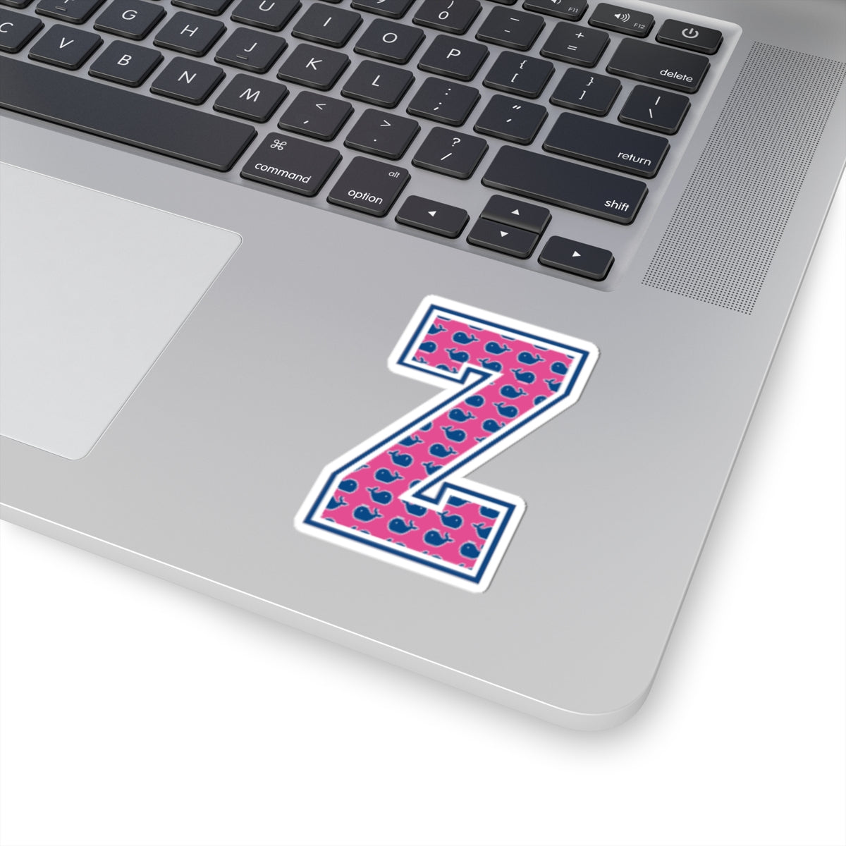 Preppy Letter Z Kiss Cut Sticker
