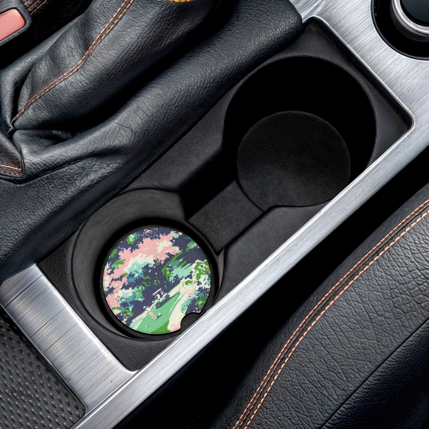 Golf Soapstone Car Coaster