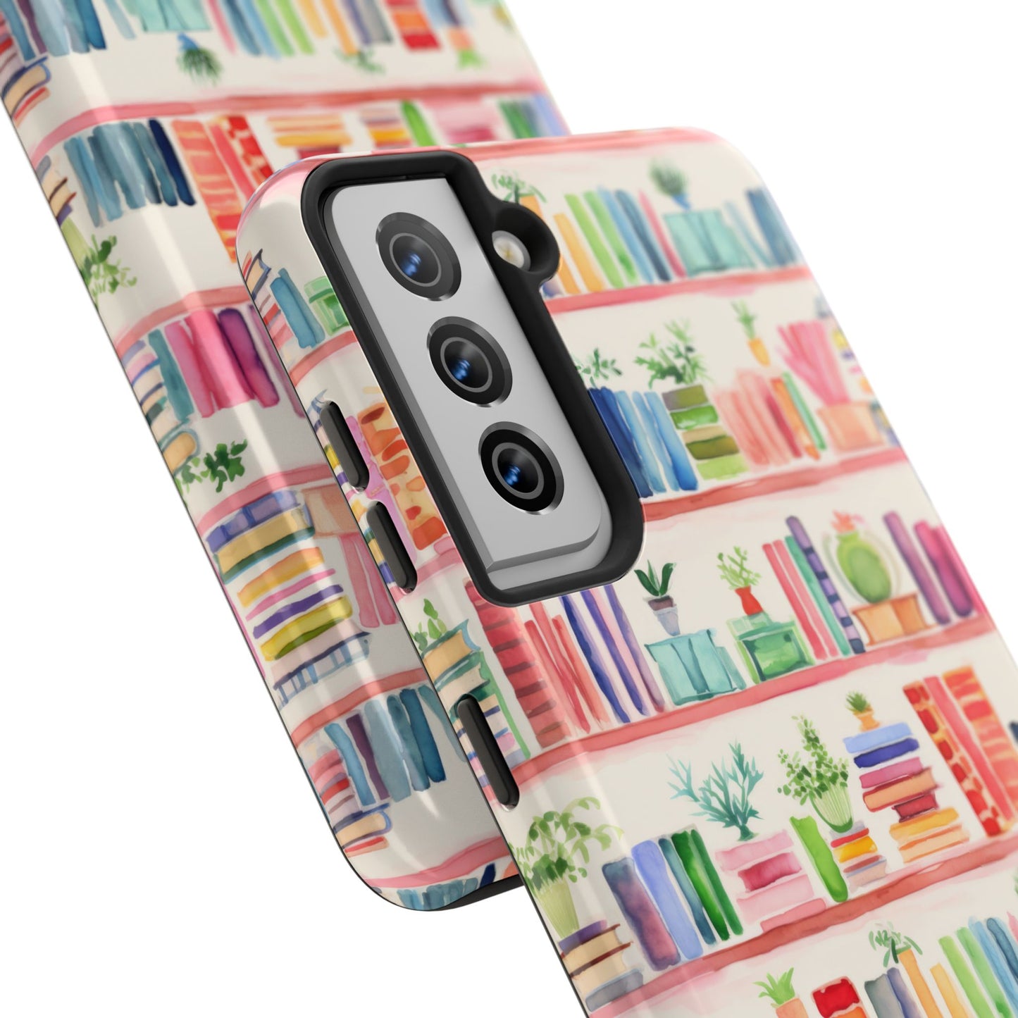 Colorful Bookshelf Tough Phone Cases