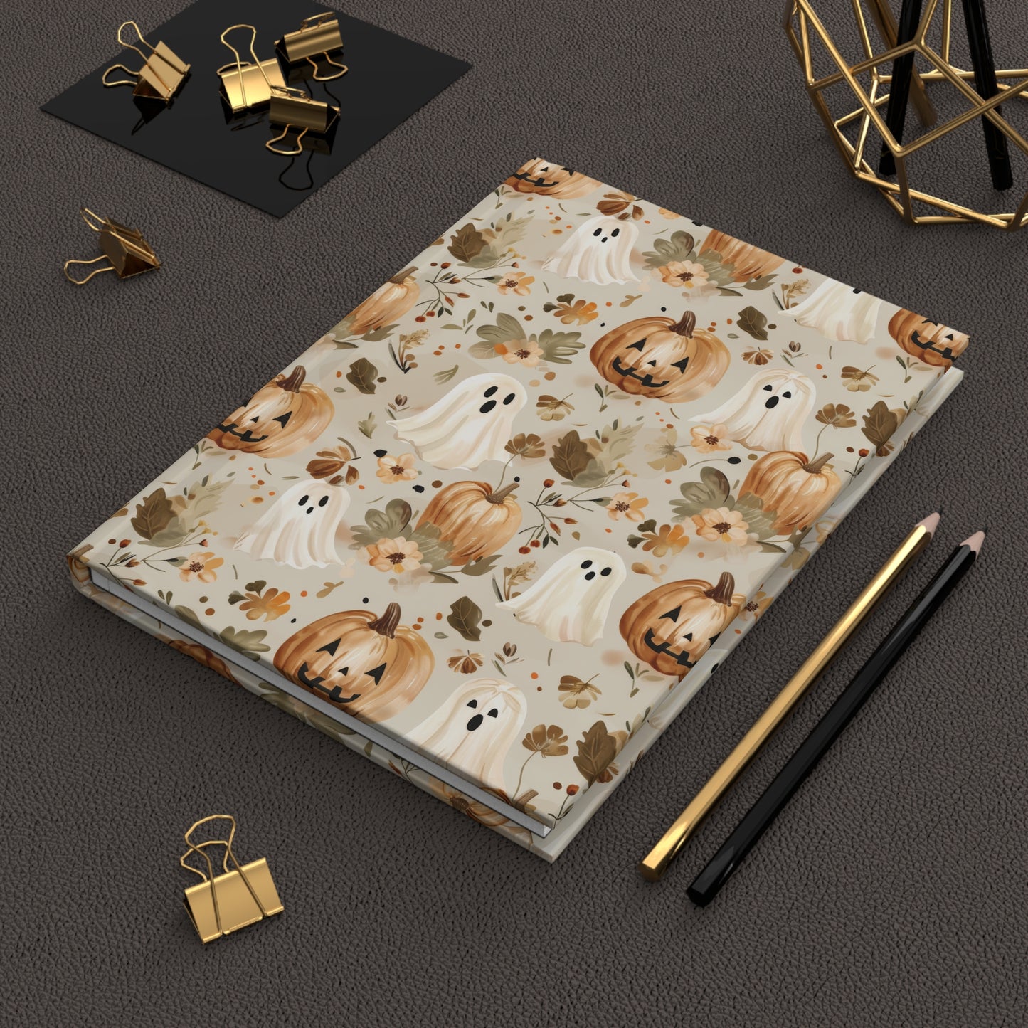 Boho Halloween Hardcover Journal