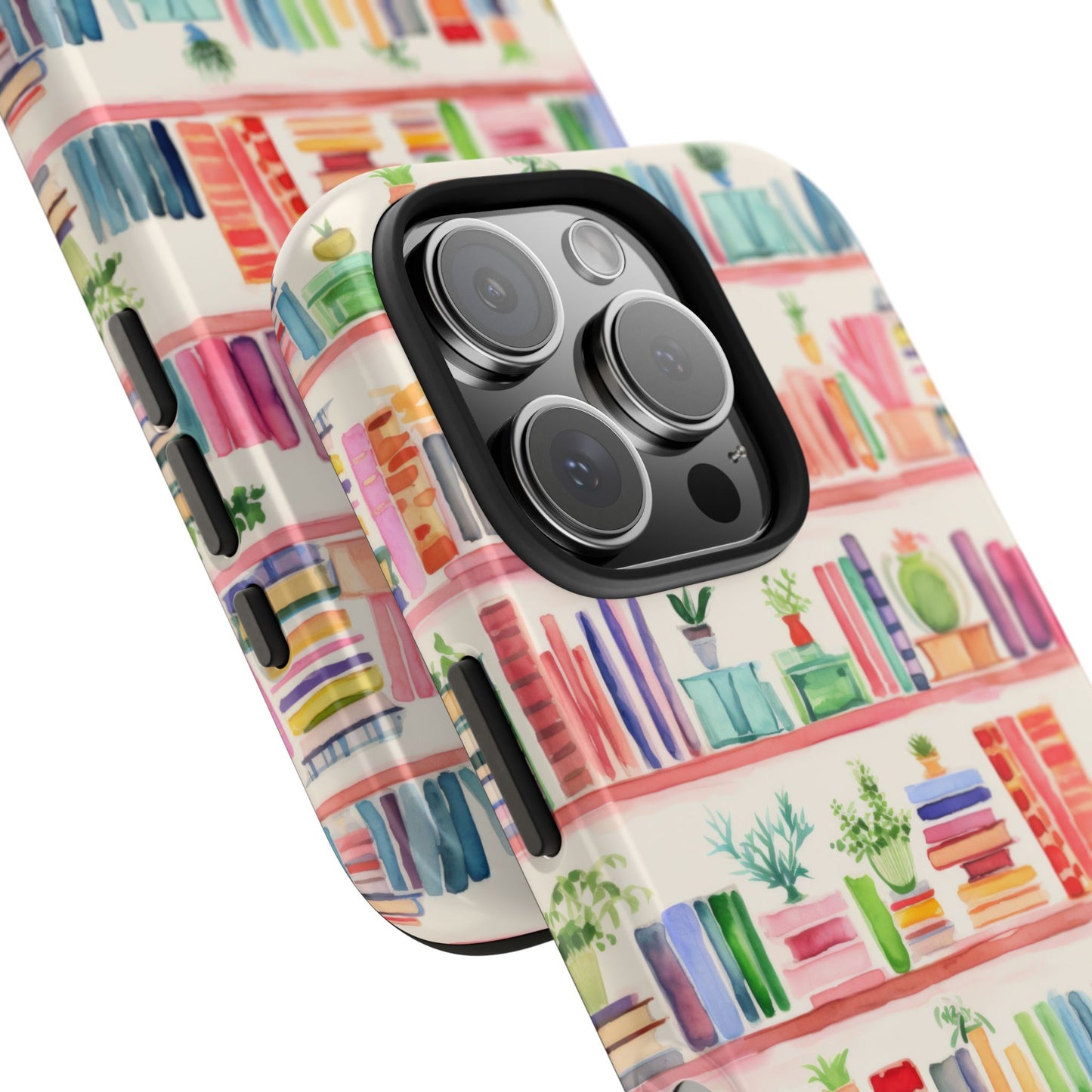 Colorful Bookshelf Tough Phone Cases