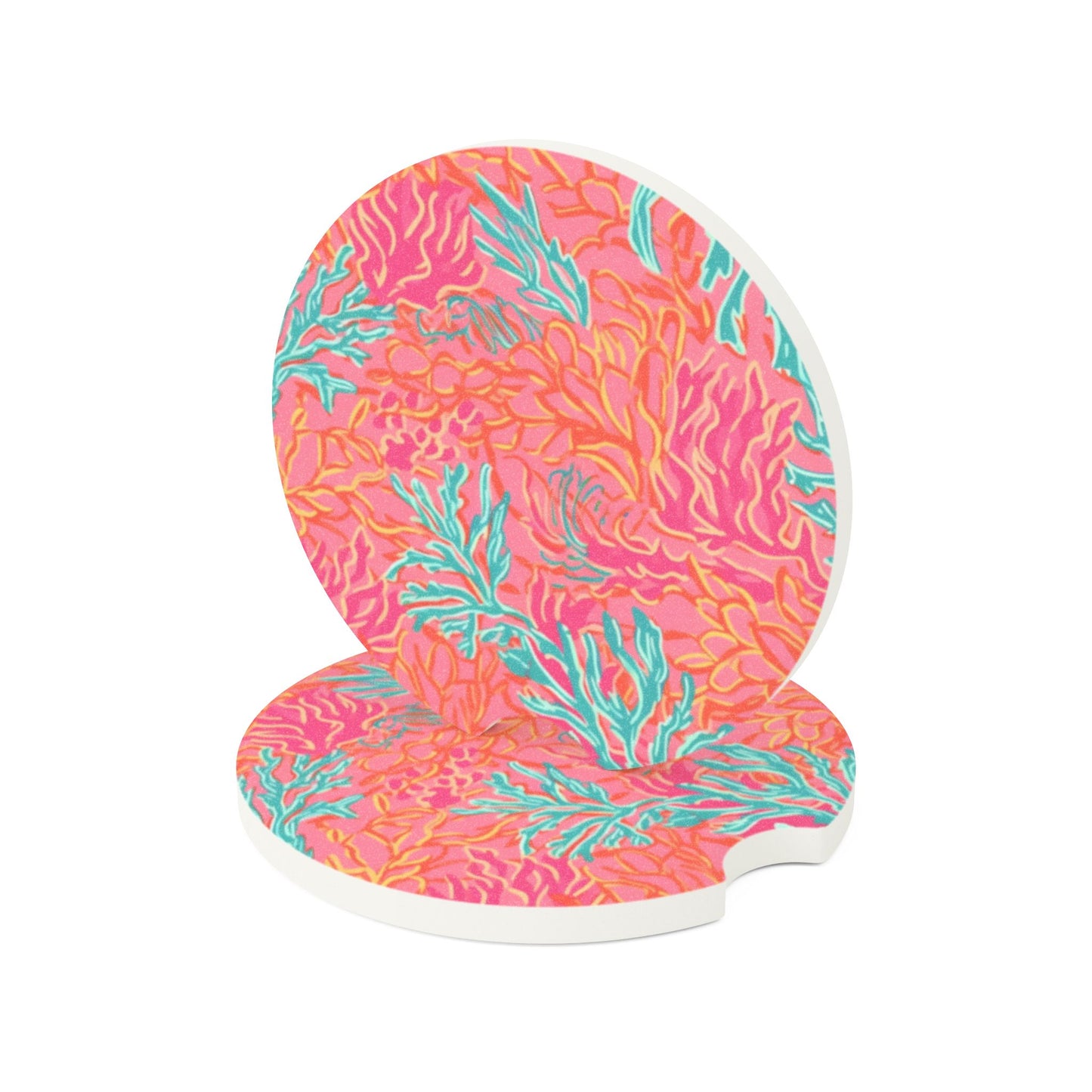Coral Soapstone Car Coaster