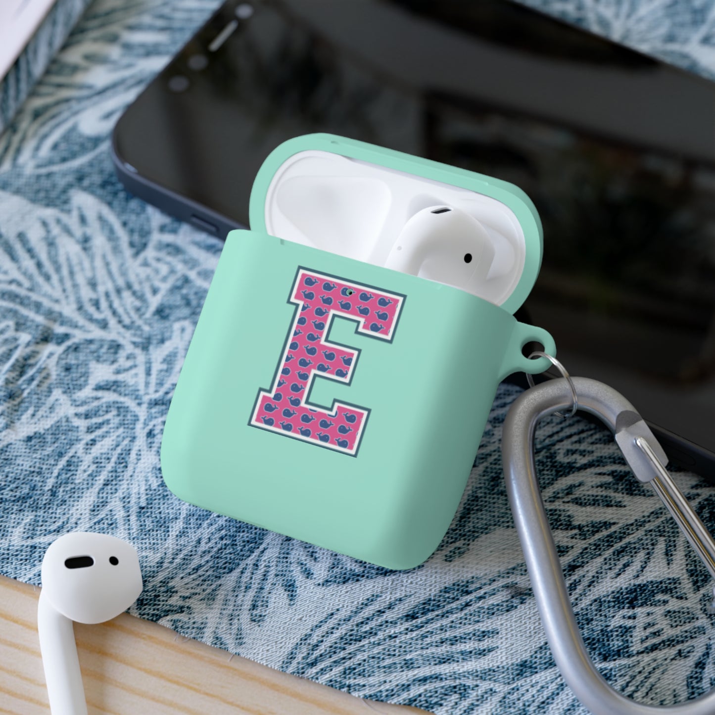 Preppy Letter E AirPods Case Cover