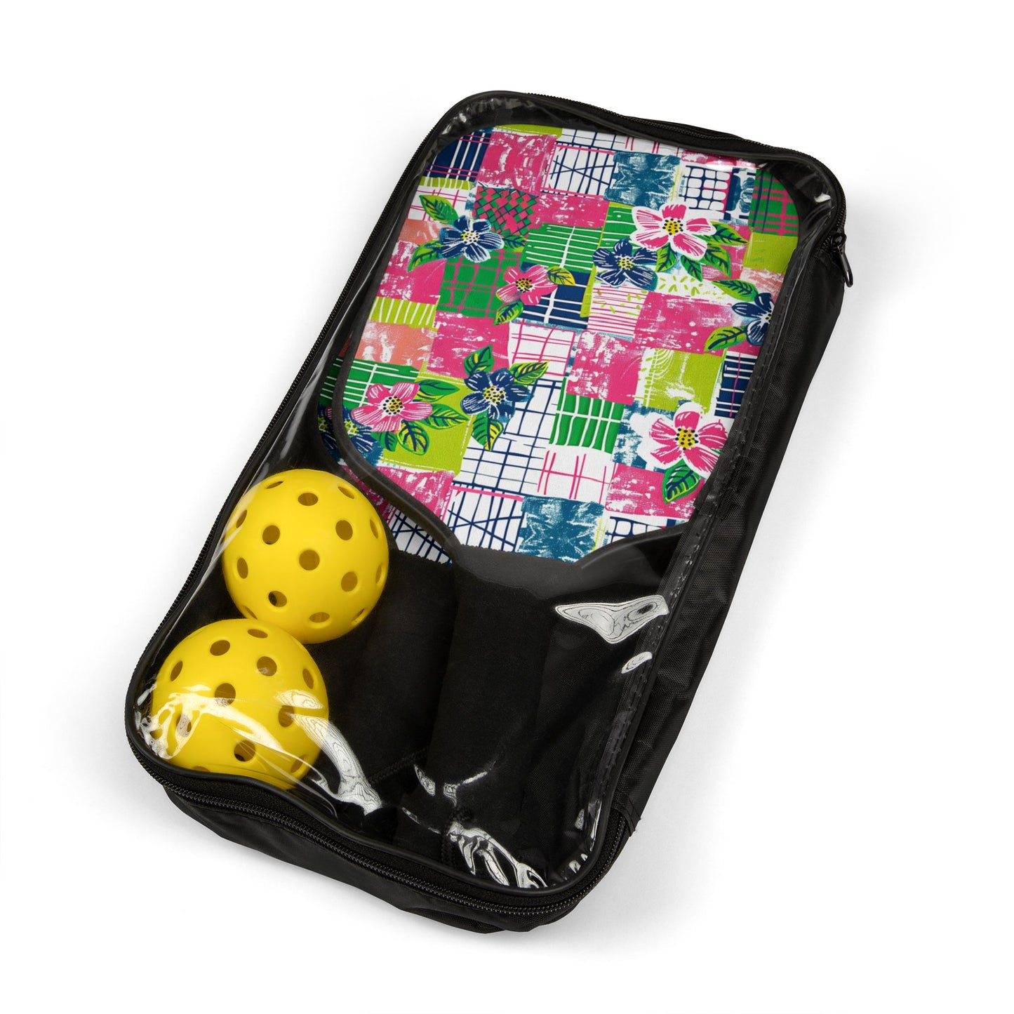 Tropical Madras Pickleball Paddle Set