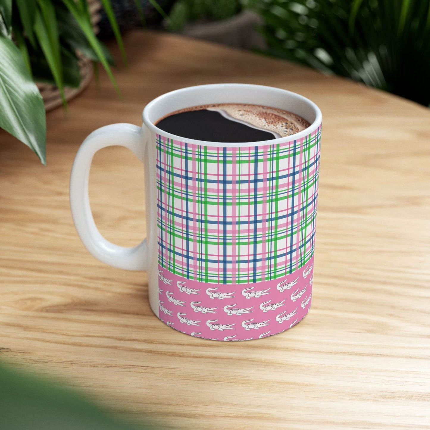 Gator Plaid Ceramic Mug
