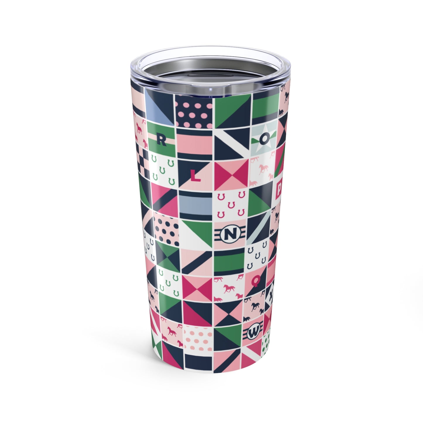Equestrian Patchwork 20oz Tumbler