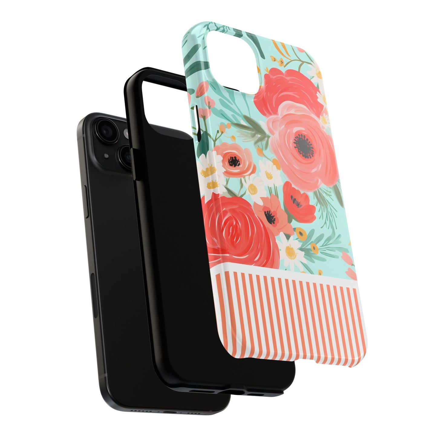 Coral FloralTough Phone Case