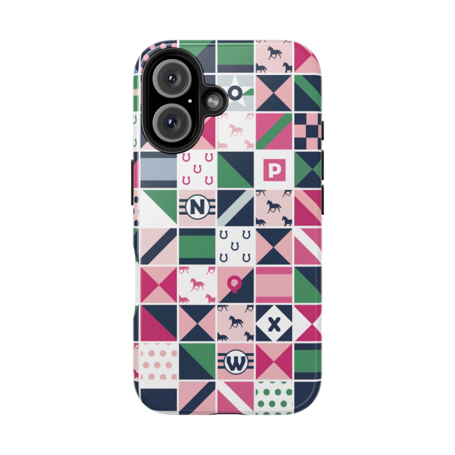 Equestrian Patchwork Tough Phone Case