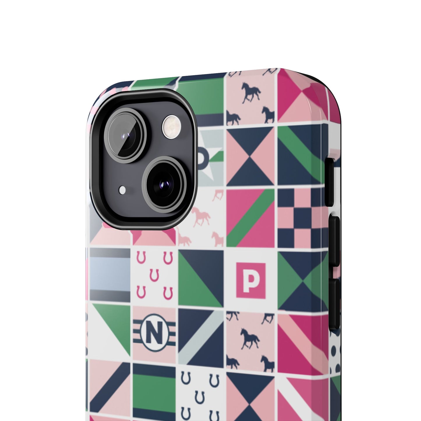 Equestrian Patchwork Tough Phone Case
