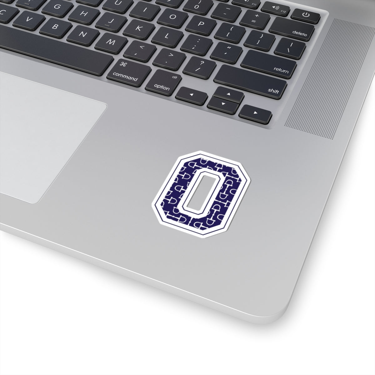 Equestrian Letter O Kiss Cut Sticker