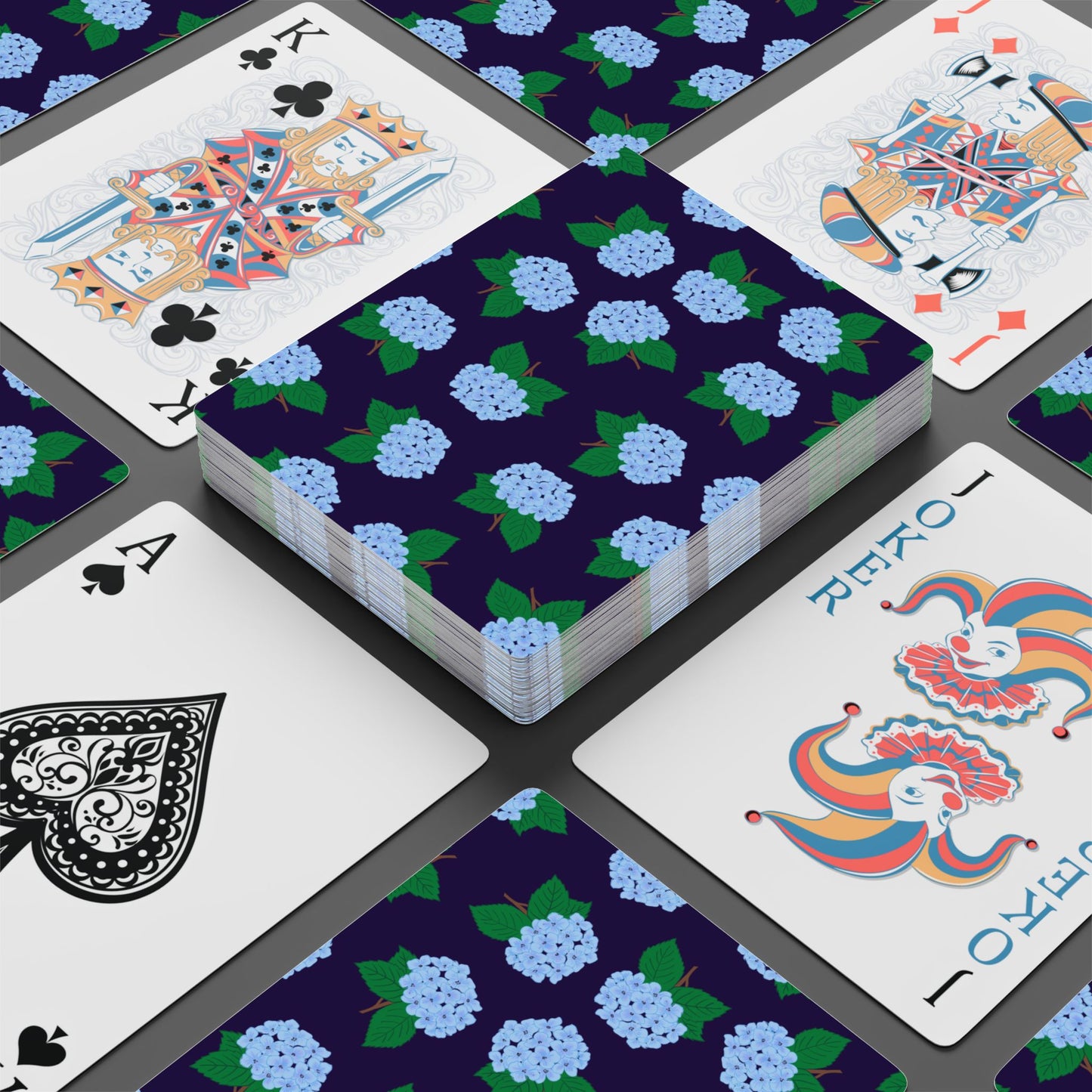 Hydrangea Playing Cards