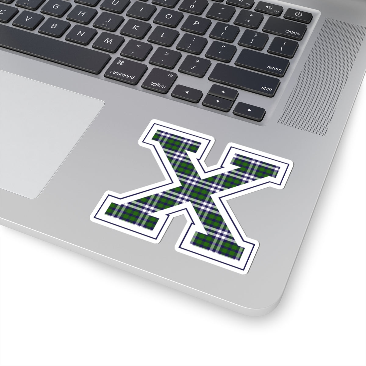 Equestrian Letter X Kiss Cut Sticker