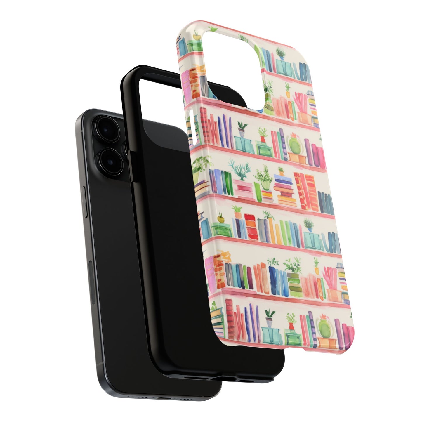Colorful Bookshelf Tough Phone Cases