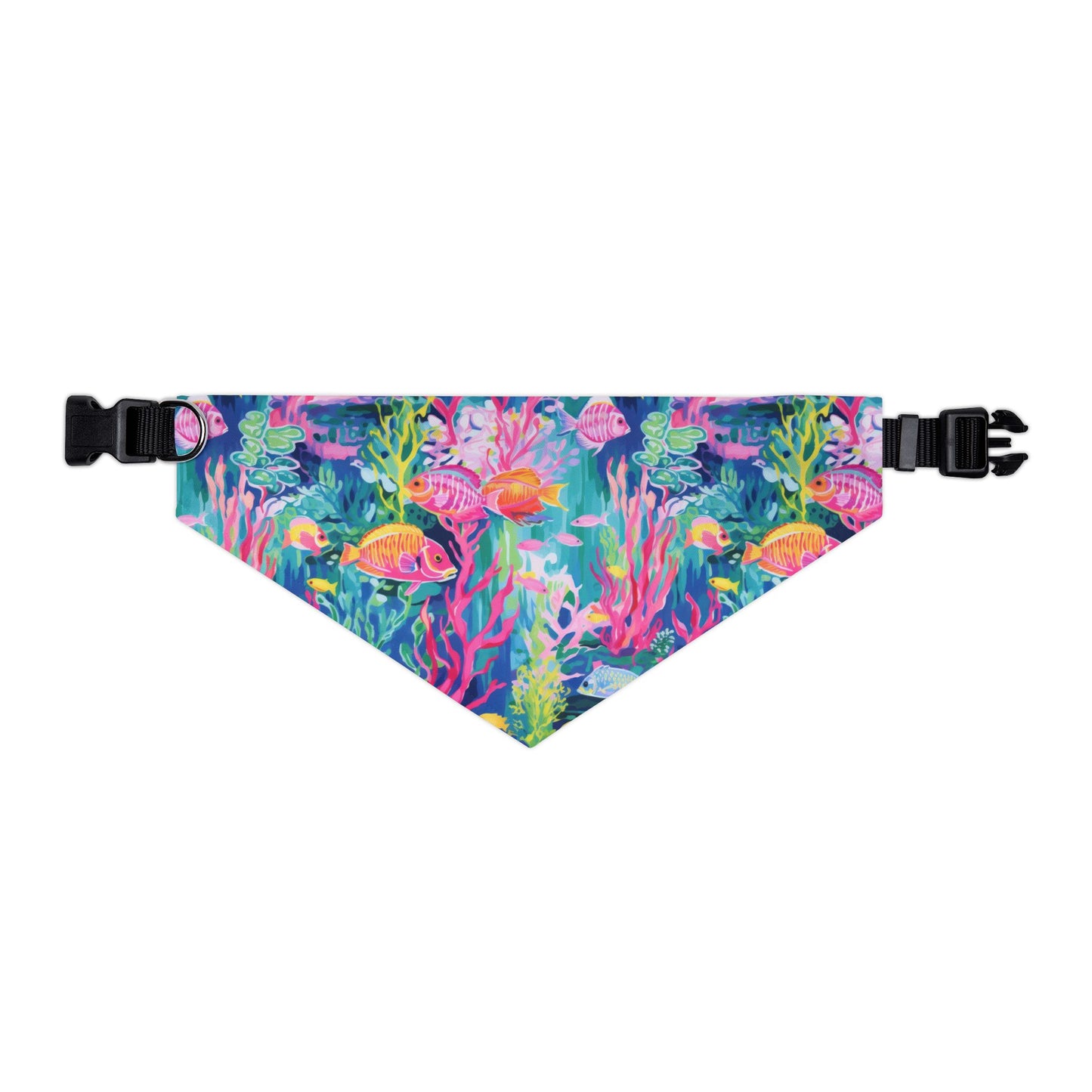 Watercolor Fish Pet Bandana Collar