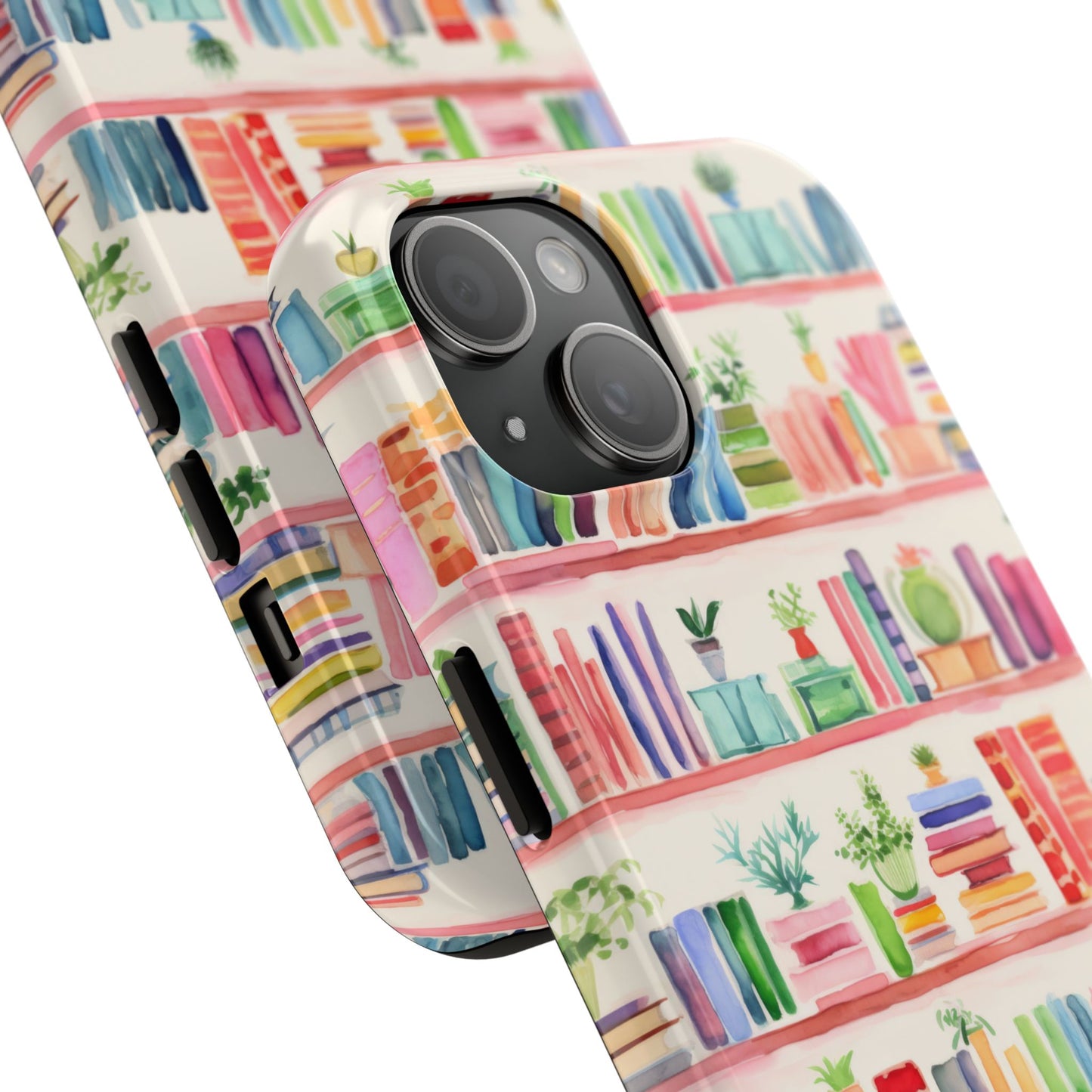 Colorful Bookshelf Tough Phone Cases