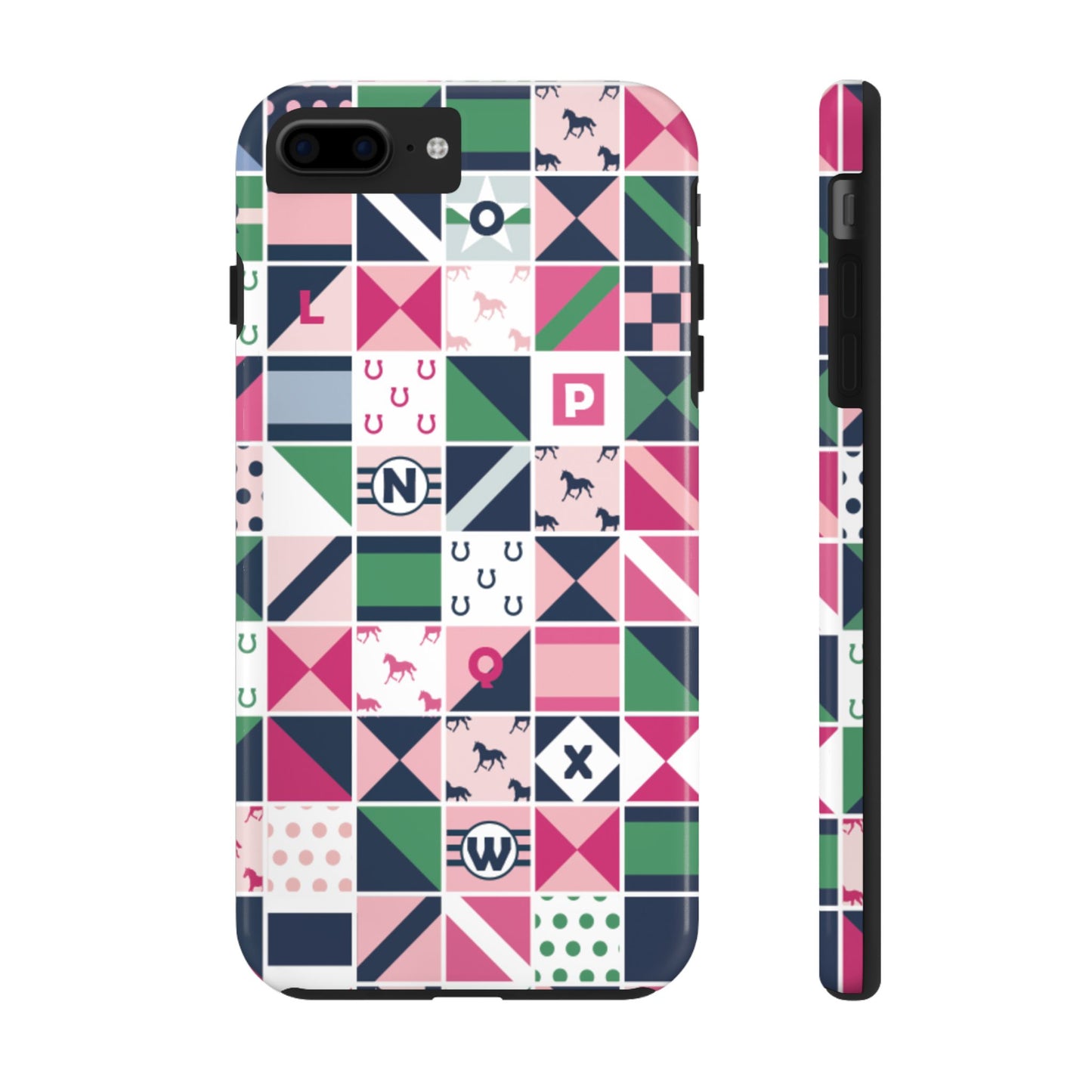 Equestrian Patchwork Tough Phone Case