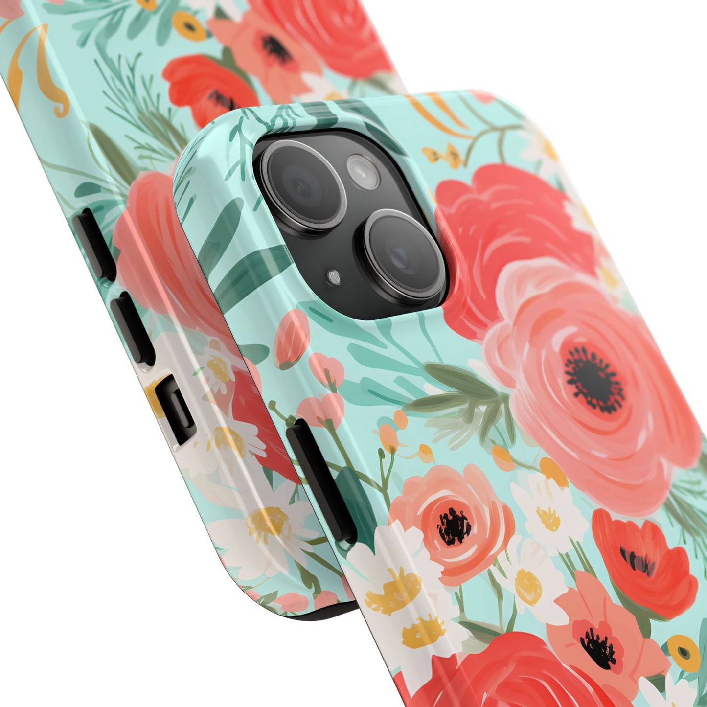 Coral FloralTough Phone Case
