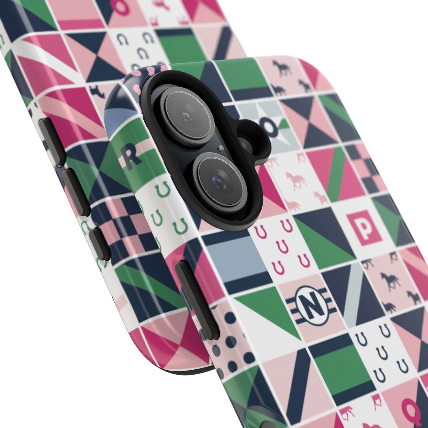 Equestrian Patchwork Tough Phone Case