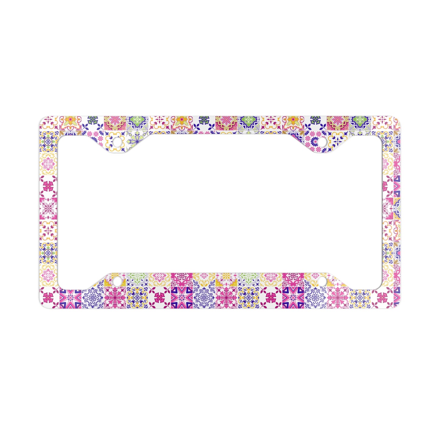Tiled Metal License Plate Frame