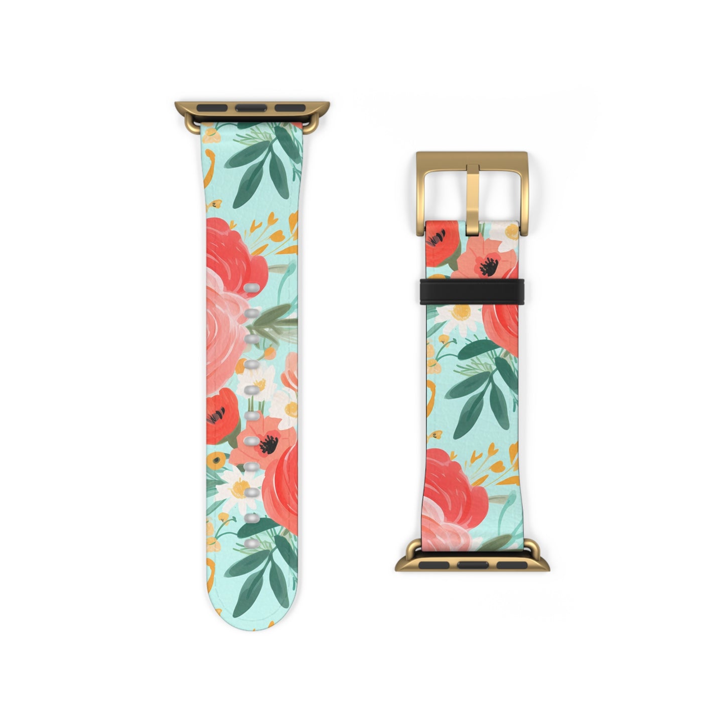 Coral Floral Watch Band