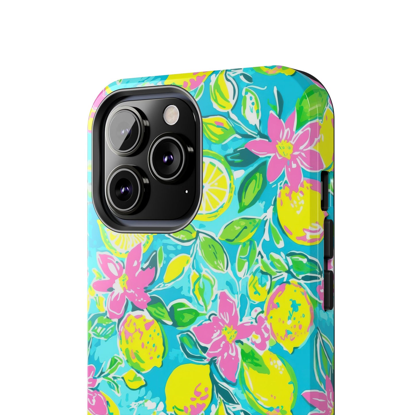 Lemon Floral Tough Phone Case
