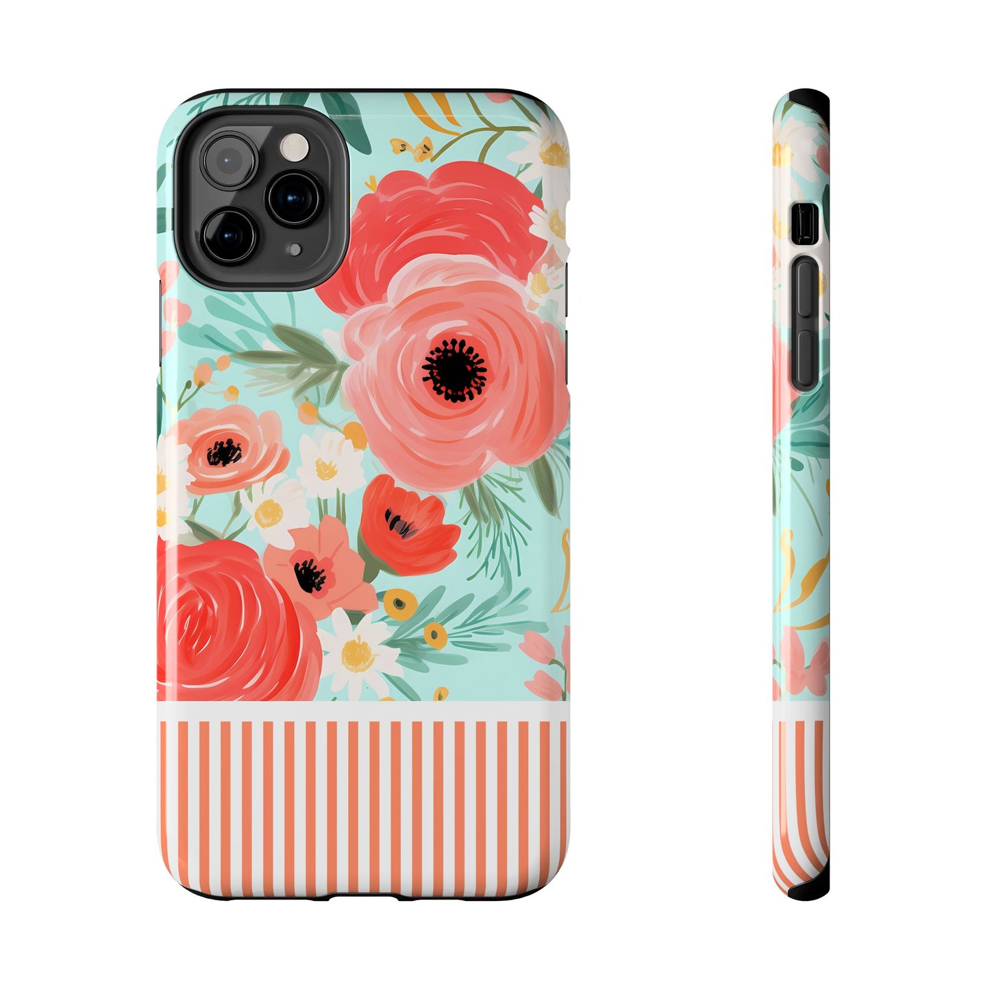 Coral FloralTough Phone Case