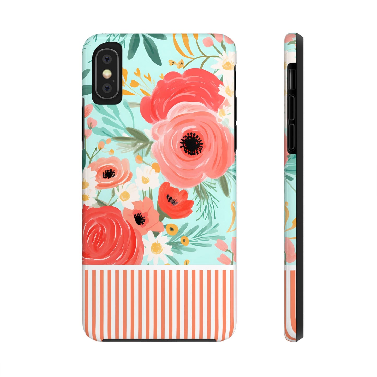 Coral FloralTough Phone Case
