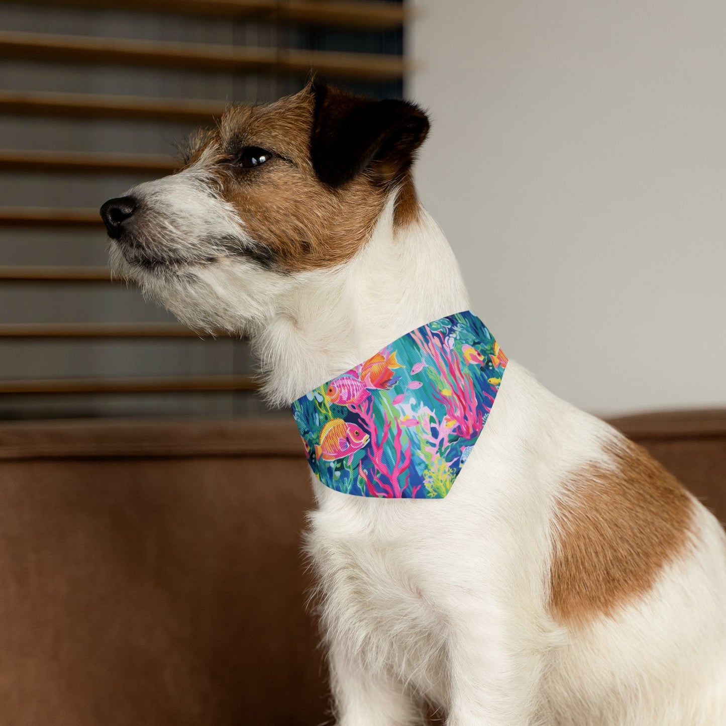 Watercolor Fish Pet Bandana Collar