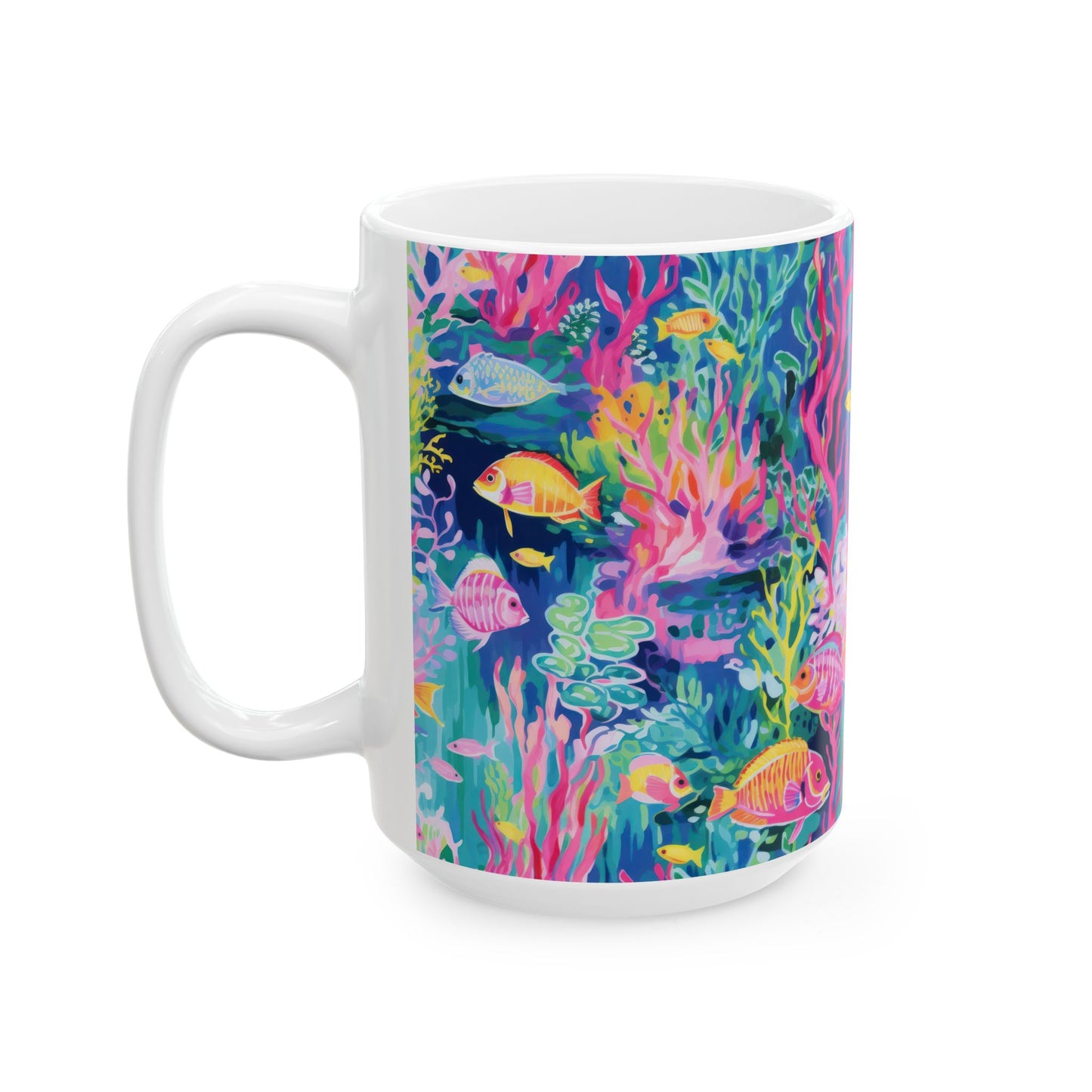 Watercolor Fish Ceramic Mug