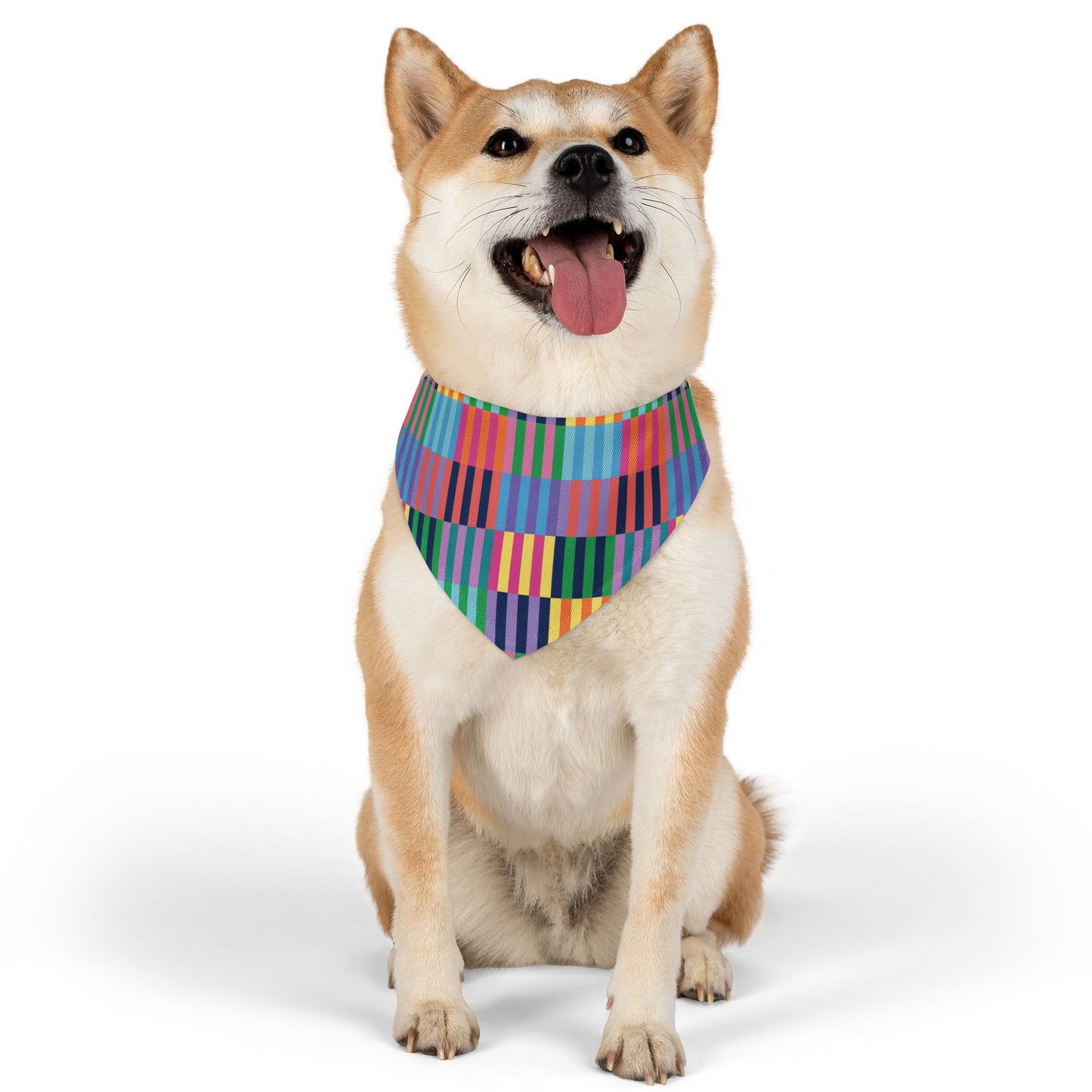 Color Blocks Pet Bandana Collar