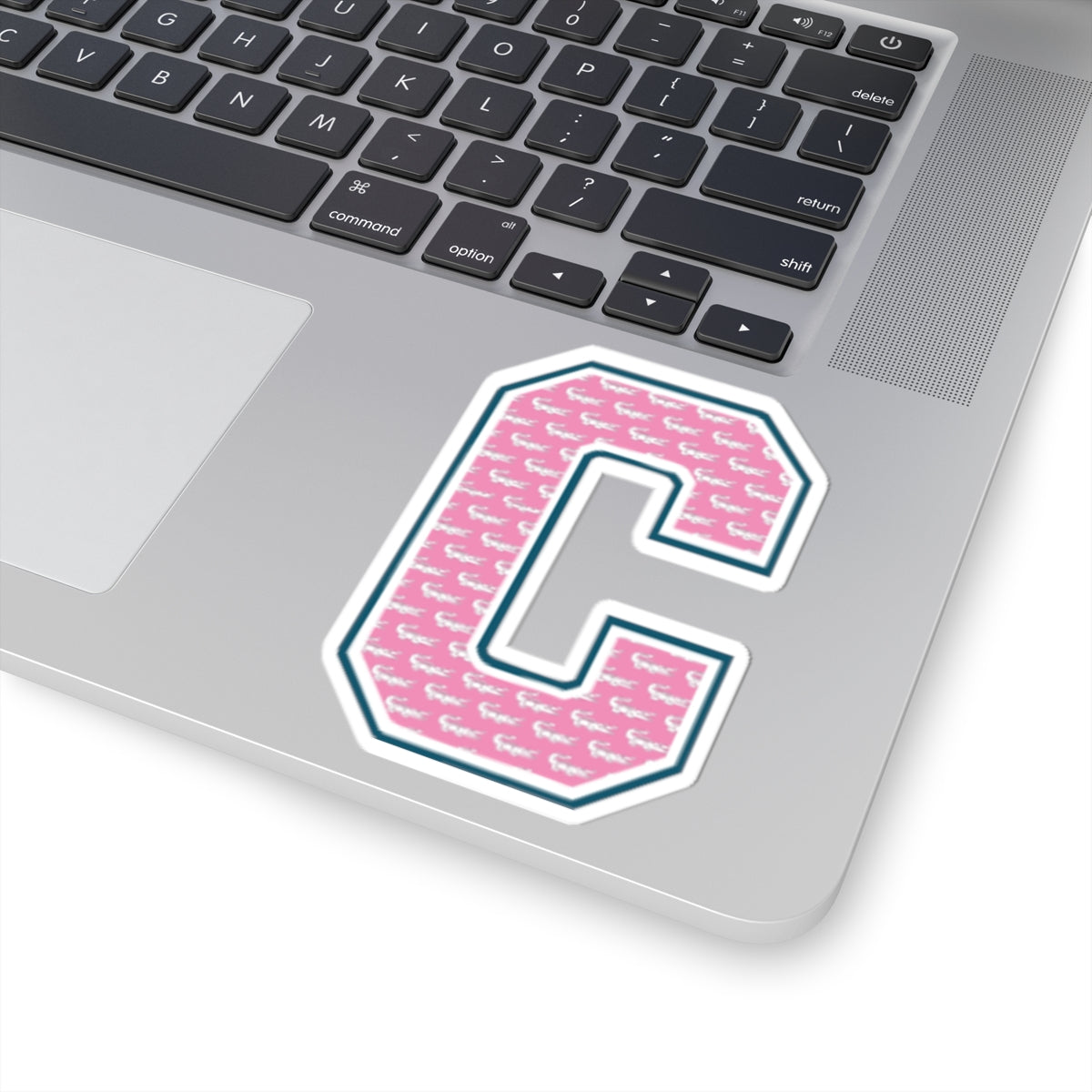 Preppy Letter C Kiss Cut Sticker