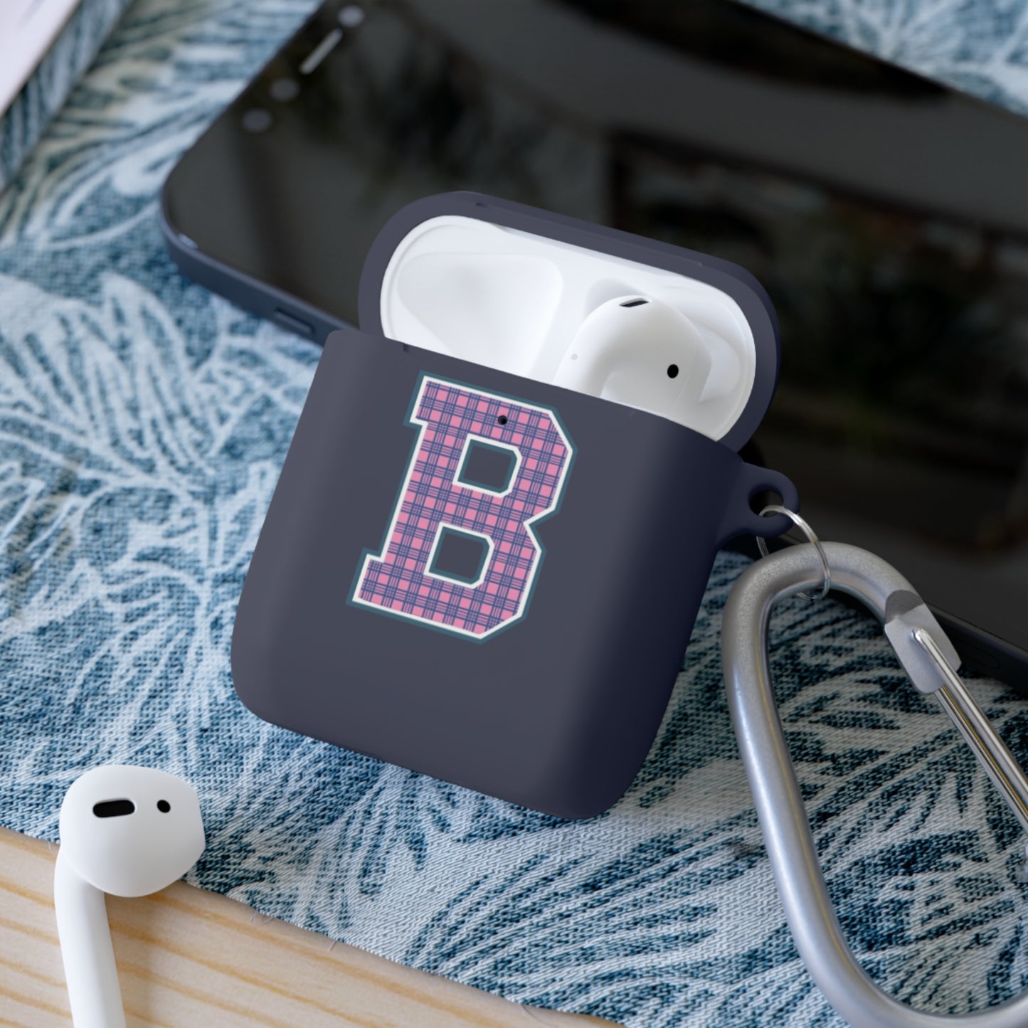 Preppy Letter B AirPods Case Cover