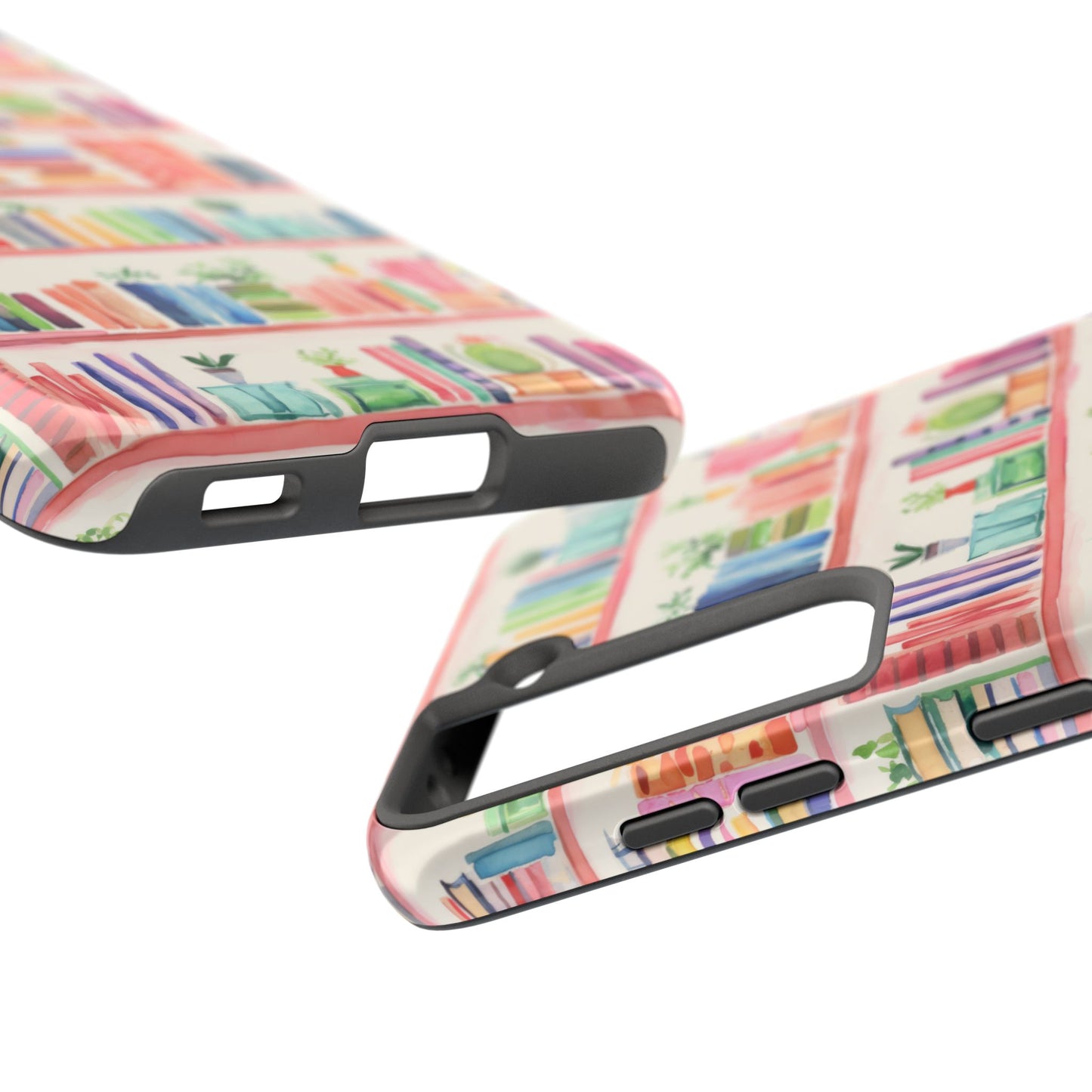 Colorful Bookshelf Tough Phone Cases