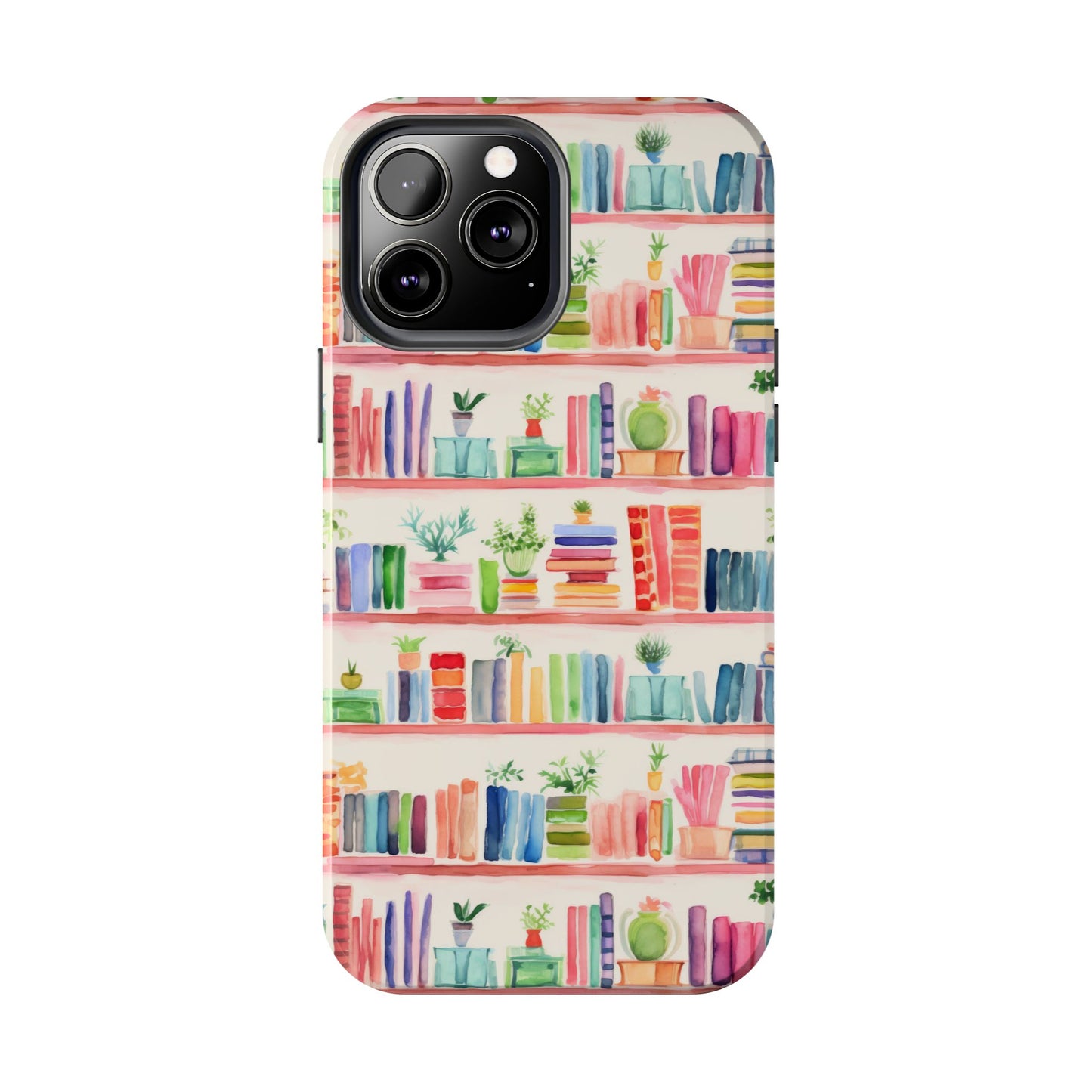 Colorful Bookshelf Tough Phone Cases