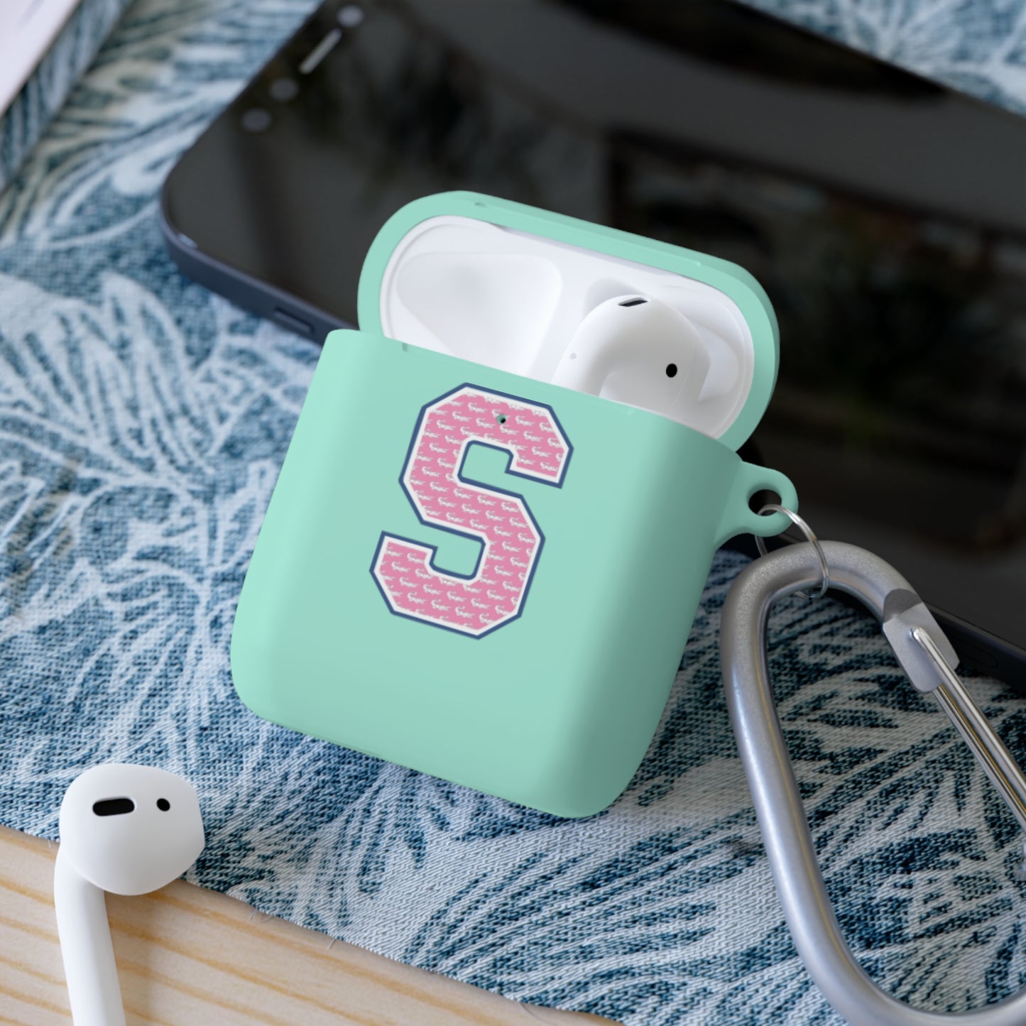 Preppy Letter S AirPods Case Cover