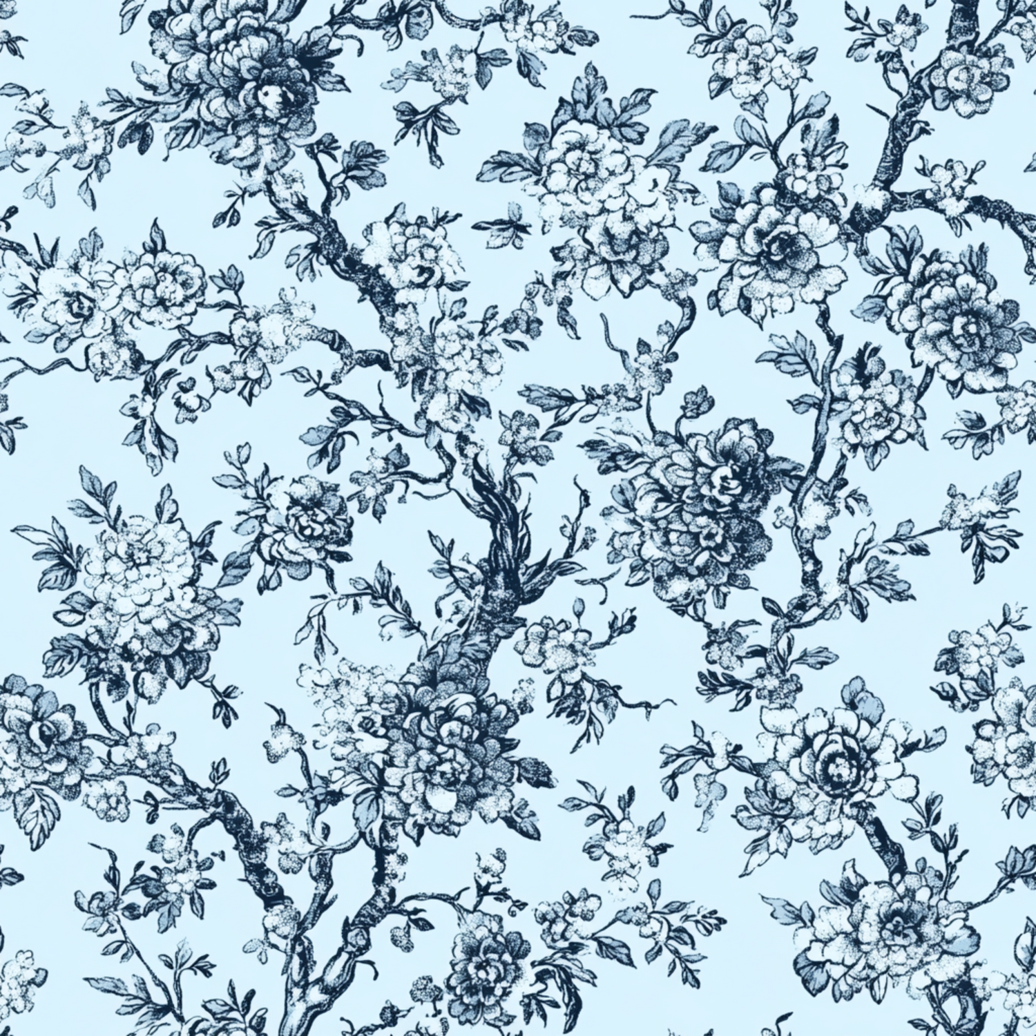 Blue Toile